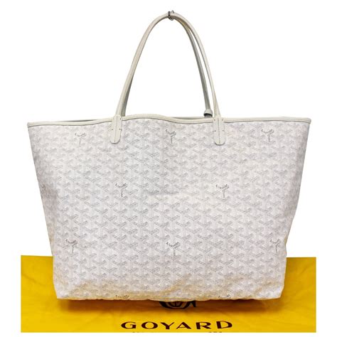 goyard white st louis gm tote|Goyard st louis pm size.